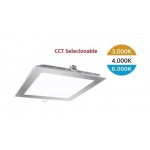 Downlight panel LED Cuadrado 120x120mm Niquel Satinado 6W CCT